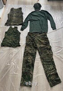 Original Russian Army Soldier Set Uniform Military? Amo Jacket Pants T-shirt Cap