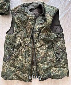 Original Russian Army Soldier Set Winter Uniform Jacket Pants Patch Hat Military