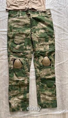 Original Russian Army Soldier Uniform Military? Amo Moss Jacket Pants Cap Patch