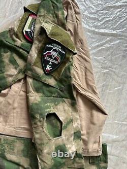 Original Russian Army Soldier Uniform Military? Amo Moss Jacket Pants Cap Patch