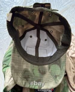 Original Russian Army Soldier Uniform Military? Amo Moss Jacket Pants Cap Patch