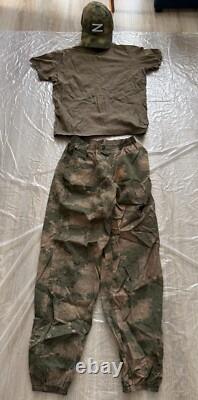 Original Russian Army Soldier Uniform Military? Amo T-shirt Cap Patch Pants Moss
