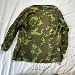 Original Vietnam War Early Poplin Non Ripstop ERDL Camo Set Jacket & Pants Named