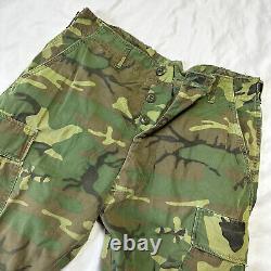 Original Vietnam War Early Poplin Non Ripstop ERDL Camo Set Jacket & Pants Named