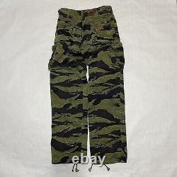Original Vietnam War Tiger Stripes Camo Jacket & Pants Set Stamped US A-M