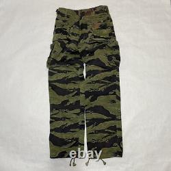 Original Vietnam War Tiger Stripes Camo Jacket & Pants Set Stamped US A-M