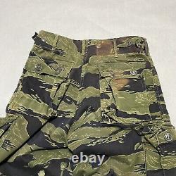 Original Vietnam War Tiger Stripes Camo Jacket & Pants Set Stamped US A-M