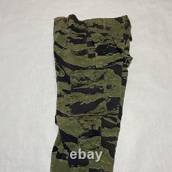 Original Vietnam War Tiger Stripes Camo Jacket & Pants Set Stamped US A-M