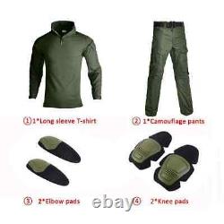 Outdoor Men Clothes Suits With Pads Wear Resistant Shirts Pants Sets Waterproof