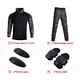 Outdoor Men Clothes Suits With Pads Wear Resistant Shirts Pants Sets Waterproof