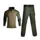 Outdoor Military Uniform Camo Hunting Suit Army Tactical Long Shirt+cargo Pants