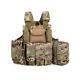Outdoor Tactical Vest 8 Sets Camouflage Vest Training Uniform Cs Field Equipment