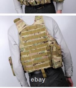 Outdoor tactical vest 8 sets camouflage vest training uniform CS field equipment