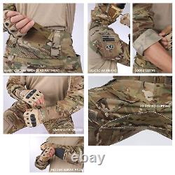 PAVEHAWKE Mens G3 Combat Camouflage Knee Pads Tactical Hunting Uniform Sets P