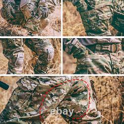 PAVEHAWKE mens G3 Combat Camouflage Knee Pads Tactical Hunting Uniform Sets Gear