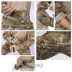 PAVEHAWKE mens G3 Combat Camouflage Knee Pads Tactical Hunting Uniform Sets P