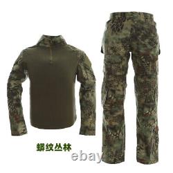 Pants Camouflage Tactical Uniform Outdoor Uniforms Set Knee Pads Clothing Shirt