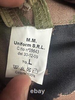 Rare ITALIAN Marine Militare San Marco Camouflage Combat Trousers & Shirt Sets