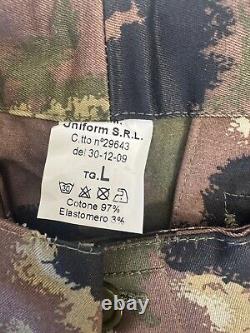 Rare ITALIAN Marine Militare San Marco Camouflage Combat Trousers & Shirt Sets
