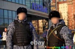 Russia Guards Camouflage Cotton Suit Set Blue Winter Clothing Combat Uniform Men