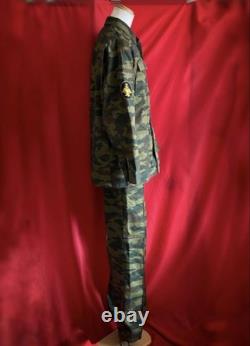 Russian Army Vsr-98 Flora Camouflage Combat Uniform Top And Bottom Set With Embl