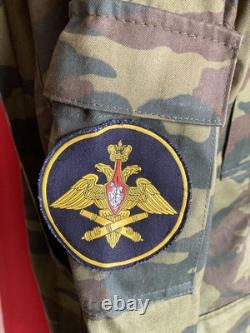 Russian Army Vsr-98 Flora Camouflage Combat Uniform Top And Bottom Set With Embl