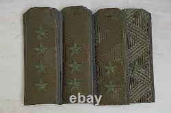 Russian Army set of Shoulder straps Olive camouflage General hand embroidery