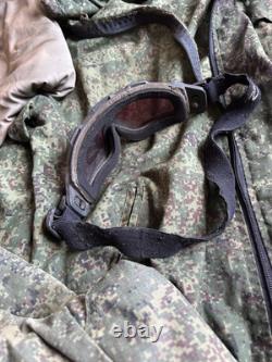 Russian Soldier Uniform Set EMR Camo Jacket Pants Ballistic Goggles and T-Shirt