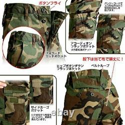 SHENKEL camouflage uniforms set down Woodland L West 85-89cm bdu. From Japan