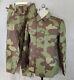 Size S, Cosplay World War German Italian Camo M1943 Field Tunic Trousers Set