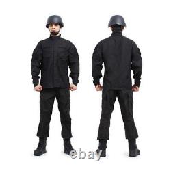 SWAT Black Painball Military Camouflage Suit Airsoft Uniform Sets-Jacket Pant