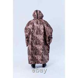 Set Anti-Thermal Vision Poncho Raincoat + Shoe Covers and Arm Warmers Pixel