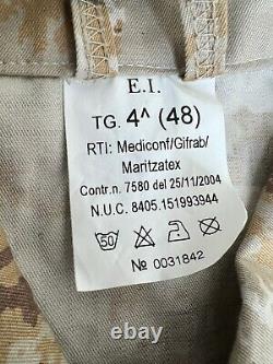 Set Coat & Trousers Italian Army Vegetata Deserto Desert Camouflage