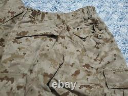 Set Small XS Marine Corps MARPAT Digital Desert Camouflage Trouser Shirt USMC