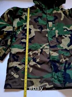 Set of 2 Men's Parka Cold Weather Woodland Camouflage, Trousers XL-Regular(O14)