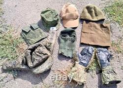 Set of camouflage items of military uniform of soldiers of the Russian Army