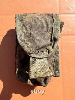 Set of camouflage pouches for Russian Army soldiers military uniform Ukraine War