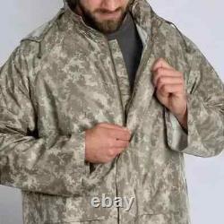 Set waterproof Jacket + trousers, army rain suit pixel, tactical raincoat, 