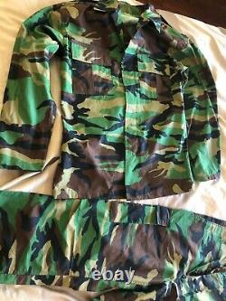 South Korean Army Military Surplus Camouflage Combat Uniform Set Top/Bottom