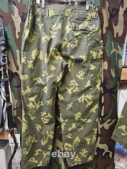 Soviet Boarder Guard Army Camo Birch Pants and Top Set size 54 188