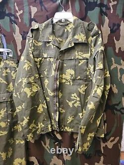 Soviet Boarder Guard Army Camo Birch Pants and Top Set size 54 188