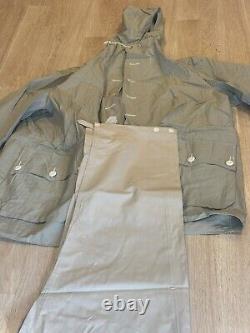 Swedish /C50/C54/Snow Camo Parka And Pants Set/Military Jacket/Trousers/Cotton