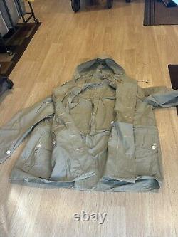 Swedish /C50/C54/Snow Camo Parka And Pants Set/Military Jacket/Trousers/Cotton
