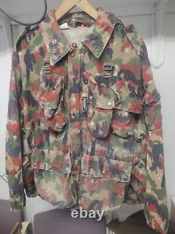 Swiss Alpenflage camo set Jacket sz US 52, Trousers 34wX30i, pack, shirt48, Hat