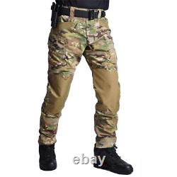 Tactical Combat Suit Military Uniform Camo Waterproof Jacket+Pants+Shirts Hiking