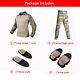 Tactical Combat Suits Army Military With Pads Uniform Outdoor Work Cargo Suit