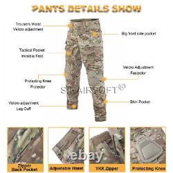 Tactical G3 Combat Shirt & Pants Suit Upgrade Military Uniform Airsoft Clothing