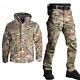 Tactical Jacket Set With Pants Camouflage Military Uniform Suit Us Army Clothes