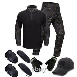 Tactical Military Airsoft Suit Uniform Military Training Suit Camouflage Hunting