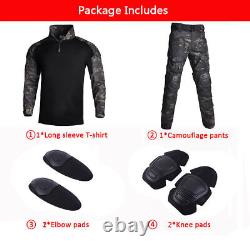 Tactical Military Clothes Suits Uniform Training Suit Camouf Shirts Pants Sets